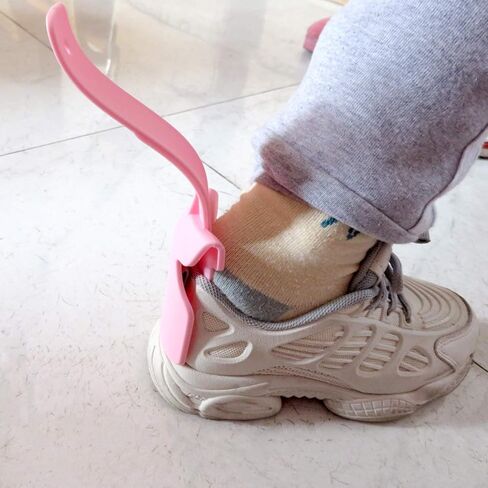 6 قطع مساعد للأحذية الكسولة، سهل الحمل والنقل لبوق حذاء بلاستيكي سهل الارتداء / إيقاف جورب منزلق مناسب للسفر ولجميع الأعمار والكبار والأطفال والرجال والنساء وكبار السن ذوي الإعاقة، ألوان متعددة in Kuwait