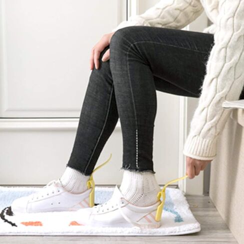 6 قطع مساعد للأحذية الكسولة، سهل الحمل والنقل لبوق حذاء بلاستيكي سهل الارتداء / إيقاف جورب منزلق مناسب للسفر ولجميع الأعمار والكبار والأطفال والرجال والنساء وكبار السن ذوي الإعاقة، ألوان متعددة in Kuwait