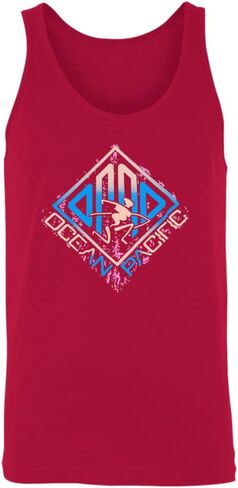 تي شيرت بدون أكمام بتصميم استوائي ريترو للرجال من Ocean Pacific in Kuwait