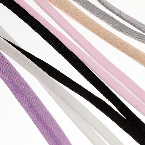 6 أزواج من أشرطة حمالة الصدر مقاس 1.8 سم للنساء أشرطة حمالة الصدر القابلة للتحويل، أشرطة كتف مرنة قابلة للتعديل للنساء in Kuwait