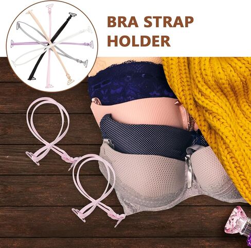 6 أزواج من أشرطة حمالة الصدر مقاس 1.8 سم للنساء أشرطة حمالة الصدر القابلة للتحويل، أشرطة كتف مرنة قابلة للتعديل للنساء in Kuwait