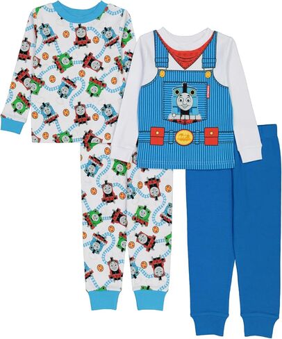 Thomas the Train Boys' 4-Piece Snug-fit Cotton Pajama Set, Fast Train, 3T in Saudi Arabia