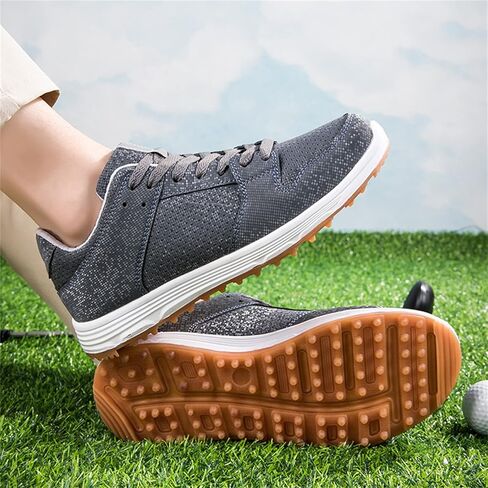 حذاء جولف AOLEXWU Spikeless للرجال المحترفين لسائقي الجولف Zapatillas مريح ومضاد للانزلاق in Kuwait