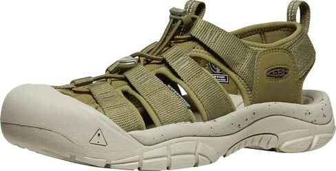KEEN Men's Newport H2 Closed Toe Water Sandals, Martini Olive/Dark Olive, 11 in Saudi Arabia