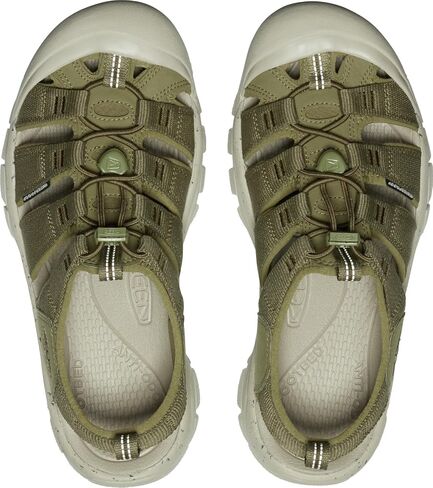KEEN Men's Newport H2 Closed Toe Water Sandals, Martini Olive/Dark Olive, 11 in Saudi Arabia