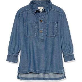 Amazon Essentials Girls' Chambray-Stretch Tunic (Previously Amazon Aware) in Saudi Arabia