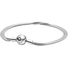 Pandora Ladies Sterling Silver Other Form Not a gem Snake Charm Bracelet in Kuwait