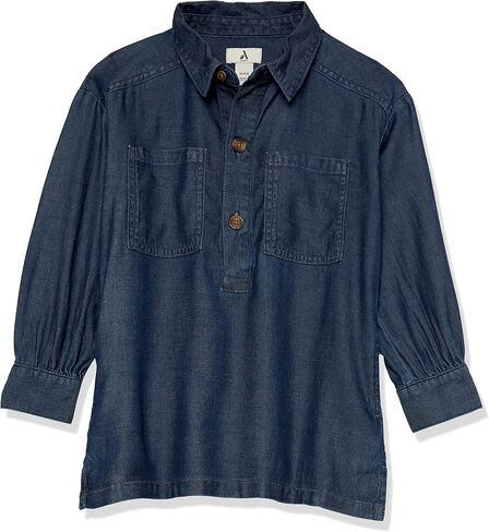 Amazon Essentials Girls' Chambray-Stretch Tunic (Previously Amazon Aware) in Saudi Arabia