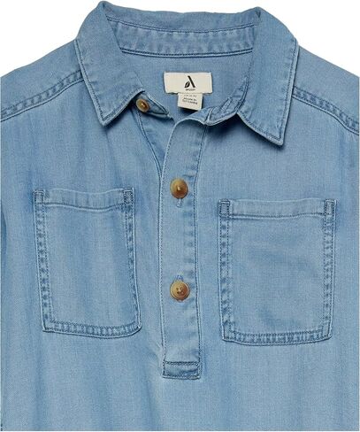 Amazon Essentials Girls' Chambray-Stretch Tunic (Previously Amazon Aware) in Saudi Arabia