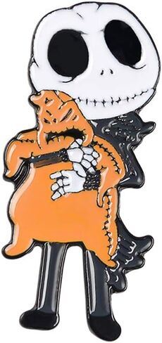 SaiDian 1 قطع الهيكل العظمي بروش دبوس الكرتون طية صدر السترة دبوس هالوين المينا دبابيس شارات لحقيبة الظهر قميص حقيبة الزينة الملحقات in Kuwait