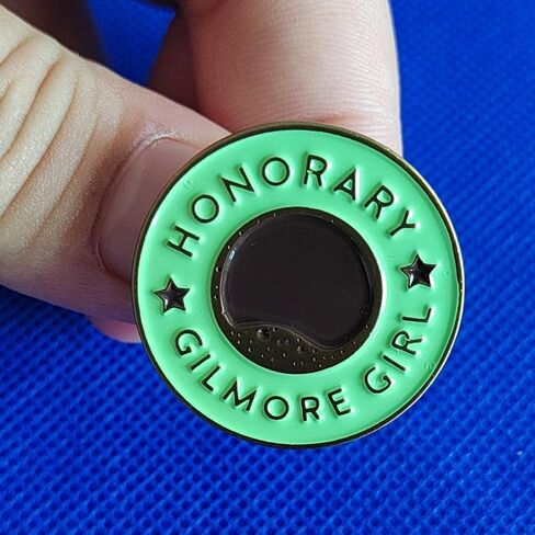 Honorary Gilmore Girl Coffee Enamel Lapel Pin Metal Badge Brooch For Backpacks in Saudi Arabia