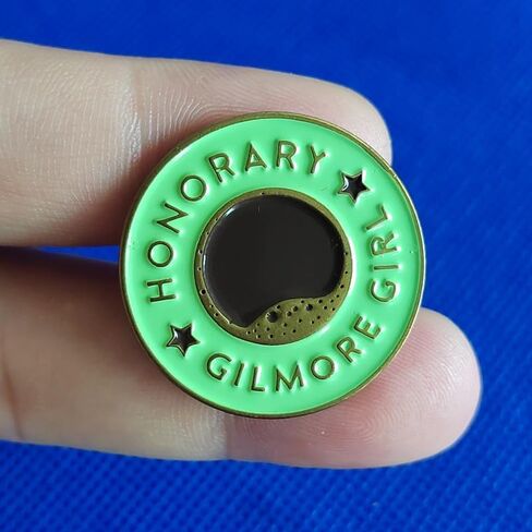 Honorary Gilmore Girl Coffee Enamel Lapel Pin Metal Badge Brooch For Backpacks in Saudi Arabia
