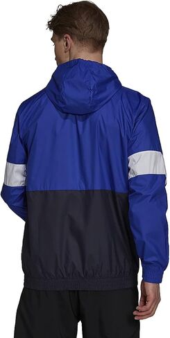 adidas mens Essentials Colorblock Windbreaker Casual, Bold Blue-white, Medium in Saudi Arabia