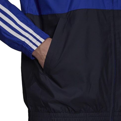 adidas mens Essentials Colorblock Windbreaker Casual, Bold Blue-white, Medium in Saudi Arabia