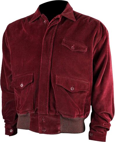 Mens Jack Torrance The Shining Jack Nicholson Halloween Costume Corduroy Red Bomber Jacket in Kuwait
