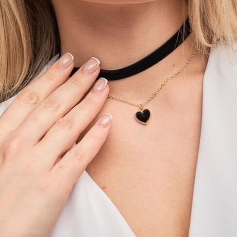 Heart Necklace, Halloween Necklace for Women, Gothic Vintage Choker Necklace, Halloween Heart Choker Jewelry as Costume Party Oufits in Saudi Arabia