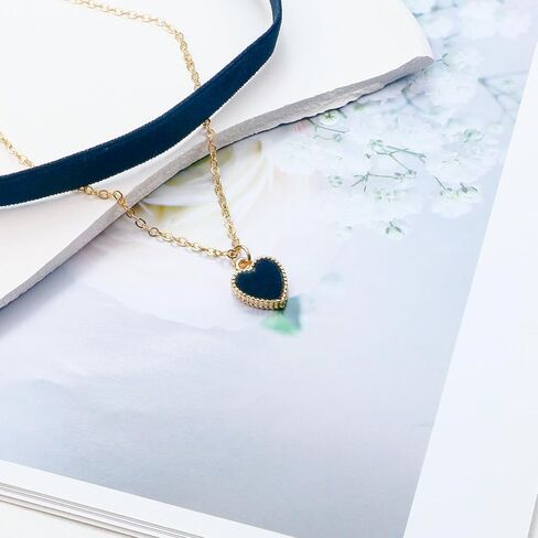 Heart Necklace, Halloween Necklace for Women, Gothic Vintage Choker Necklace, Halloween Heart Choker Jewelry as Costume Party Oufits in Saudi Arabia