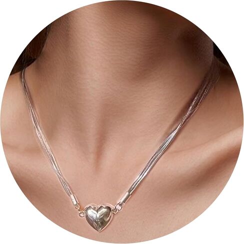 Heart Necklace, Halloween Necklace for Women, Gothic Vintage Choker Necklace, Halloween Heart Choker Jewelry as Costume Party Oufits in Saudi Arabia