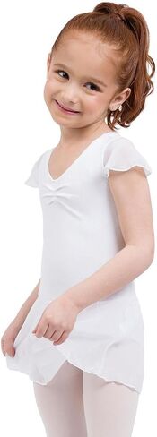 Capezio Big Girls' Flutter Sleeve Dress in Saudi Arabia