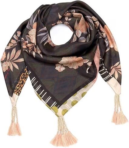 Johnny Was Nido Tassel Floral Scarf Silk in Saudi Arabia