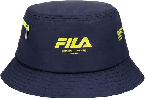Fila Unisex Nylon Ripstop Side Zipper Pocket Bucket Hat in Saudi Arabia