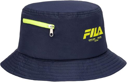 Fila Unisex Nylon Ripstop Side Zipper Pocket Bucket Hat in Saudi Arabia