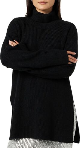 The Drop Women's Camilla Drop Shoulder Turtleneck in Saudi Arabia