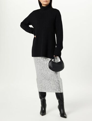 The Drop Women's Camilla Drop Shoulder Turtleneck in Saudi Arabia