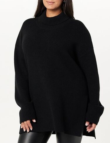 The Drop Women's Camilla Drop Shoulder Turtleneck in Saudi Arabia
