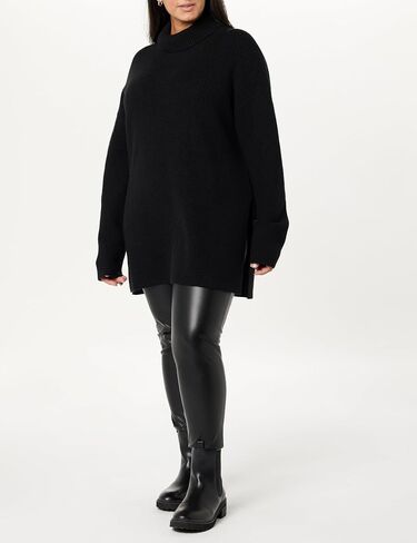 The Drop Women's Camilla Drop Shoulder Turtleneck in Saudi Arabia