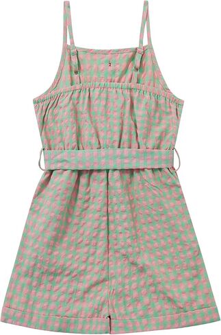 بدلة قفز عصرية للفتيات من Kukume بدون أكمام وأزرار مع جيوب جانبية من عمر 3 إلى 12 عامًا in Kuwait