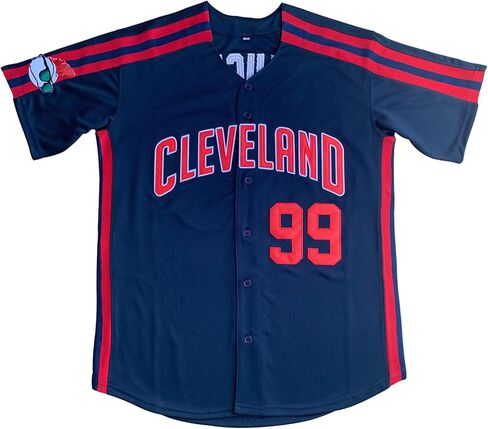 Men's Ricky Vaughn Movie Jersey 90s Hip Hop Stitched Sports Fan Baseball Jerseys Stitched in Kuwait