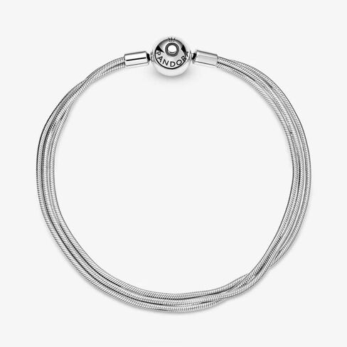 Pandora Ladies Sterling Silver Other Form Not a gem Snake Charm Bracelet in Kuwait