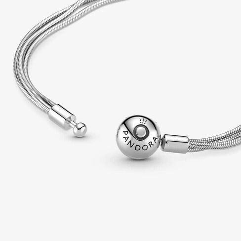 Pandora Ladies Sterling Silver Other Form Not a gem Snake Charm Bracelet in Kuwait