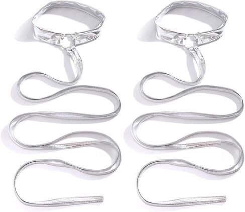 حزام ساق متقاطع للنساء من Mrotrida، حزام ساق متقاطع مثير، حلقة فضية سادة، حزام ساق الفخذ in Kuwait