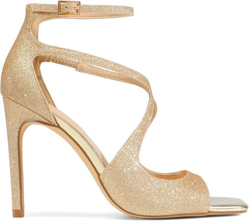 DREAM PAIRS الكعب العالي للنساء صنادل متقاطعة ذات كعب عالي مربعة مفتوحة من الأمام صنادل مثيرة وأنيقة in Kuwait