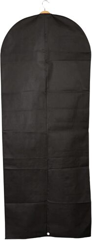 6-Pack Black Garment Bags with Zippers and Windows, Clothes Bags for Closet Storage and Travel (24x60 in) in Saudi Arabia