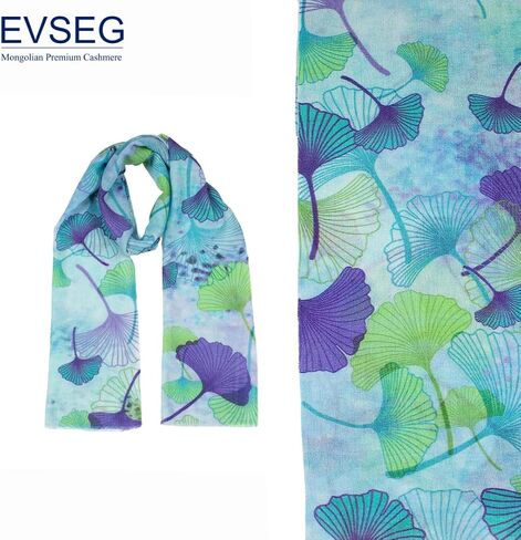 EVSEG 100% Mongolian Cashmere Winter Scarf | Imported Cashmere | Men and Women | 30 x 170cm in Saudi Arabia