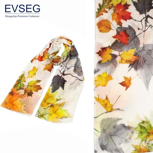 EVSEG 100% Mongolian Cashmere Winter Scarf | Imported Cashmere | Men and Women | 30 x 170cm in Saudi Arabia