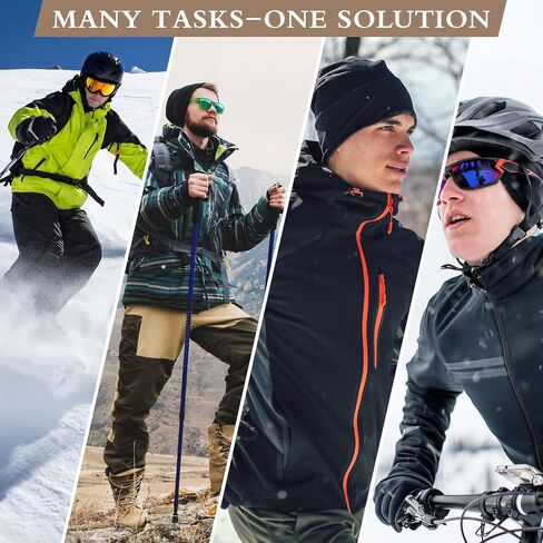 Handepo 4 Pcs Warm Winter Scarf Unisex Polyester Fleece Scarf Multi Color Cold Weather Neck Scarves for Men Women, 4 Colors in Saudi Arabia