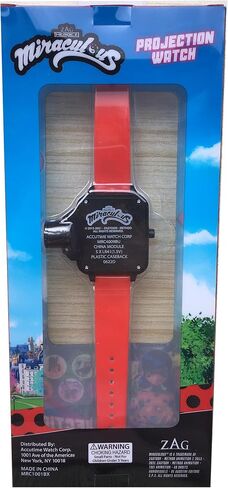 Accutime Kids Miraculous Ladybug Digital Flashing LCD Quartz Childrens Wrist Watch for Boys, Girls, Toddlers with Red Strap (Model: MRC4009AZ) in Saudi Arabia