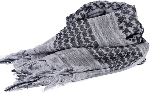 AOUTACC 2 حزمة من القطن التكتيكي الصحراء وشاح عربي لف وشاح شماغ للنساء والرجال 43 بوصة × 43 بوصة in Kuwait