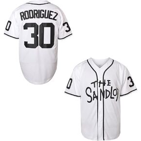 قميص البيسبول The Sandlot Benny The Jet Rodriguez 30 للرجال مقاس S-XXXL مخيط in Kuwait