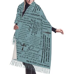 QZLAN Prayer Shawl Christian Blanket Scarf Religious Gifts For Woman in Kuwait