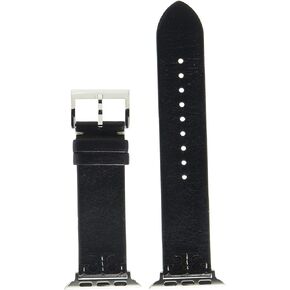 Tory Burch Apple Watch Leather Band 38/40mm Black - Tbs0005 One Size in Saudi Arabia