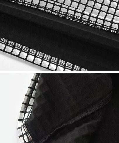 قميص ديسكو للرجال في السبعينيات بأكمام قصيرة مزين بالترتر، ملابس محببة للنوادي الليلية وحفلات الكريسماس in Kuwait