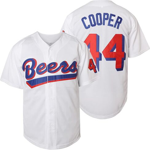 Mens Baseketball Beers Jersey 44 Joe Cooper 17 Doug Remer Stitched Baseball Jersey in Saudi Arabia