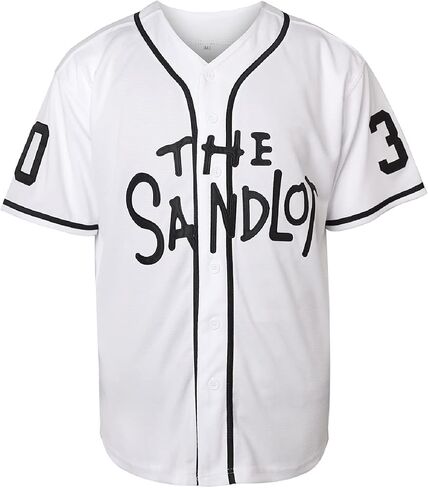 قميص البيسبول The Sandlot Benny The Jet Rodriguez 30 للرجال مقاس S-XXXL مخيط in Kuwait