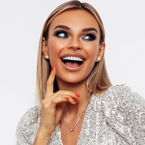 اقراط بريمة من الفضة الاسترليني مطلية بالذهب الابيض عيار 18 قيراط مرصعة بالزركونيا المكعب، اقراط مربعة مرصعة بالماس المقلد للنساء والرجال لا تسبب الحساسية in Kuwait