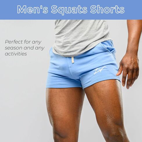 DRPfit for HIM شورت القرفصاء مع جيب 5 بوصة درزة داخلية مصممة من نسيج قطني لملمس خفيف الوزن وجيد التهوية in Saudi Arabia